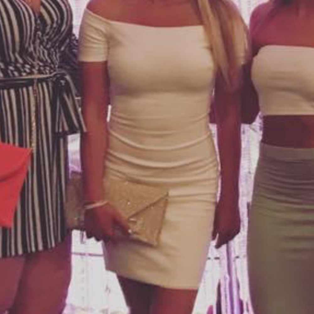 Fitted White Dress